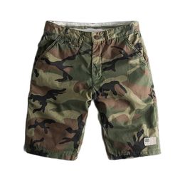 Fashion Camouflage Shorts Men Cotton Military Style Patchwork Casual Boardshorts Summer Man Clothing 210713