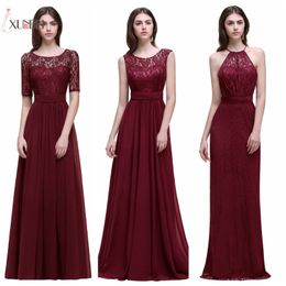 Vestidos De Dama De Honor De Borgoña Una Línea De Encaje De Chiffon Largos Vestidos De Fiesta Dama De Honor Robe Mariage CPS526 De 69,13 € | DHgate Vestidos De Dama De Honor De Borgoña Una Línea De Encaje De Chiffon Largos Vestidos De Fiesta Dama De Honor Robe Mariage CPS526 De 69,13 € | DHgate