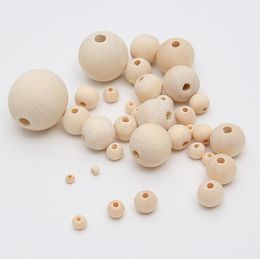 Other Jewelryother Loose Jewelry10 Size 50Pcs Unfinished Wooden Natural Wood Teething Beads Jewellery Making Handmade Drop Delivery 2021 Mhcwx