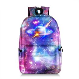 Starry Sky Pattern Student Printed Backpack High Quality Comfortable Large Capacity Novel Interesting School Travel Bag