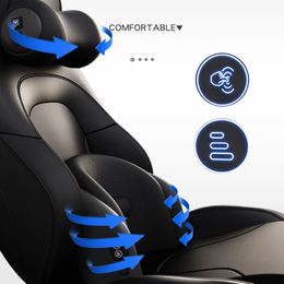 JINSERA Car Neck Office Seat Back Support Headrest Simulation Human Massage Travel Home Pillow