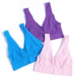 Sexy Women Seamless Bra Ahh Push Up Plus Pize Bralette Brassiere Bras Vest Wireless Active Top