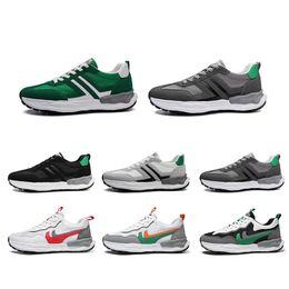 Klasik Koşu Ayakkabıları Renk Beyaz Kırmızı Yeşil Gri Siyah Nefes Mens Eğitmenler Spor Sneakers Boyutu 39-44