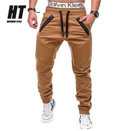 Autumn Men Pants Multi-pocket Harem Pants Hip Pop Streetwear Casual Fashion Cargo Pants Jogger Men Clothing Slim Trousers 220311