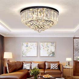 Modern Led Ceiling Lights Fixtures K9 Crystal Lamp For Living Room Bedroom Kitchen Lamparas Corridor Light Luminaire WF