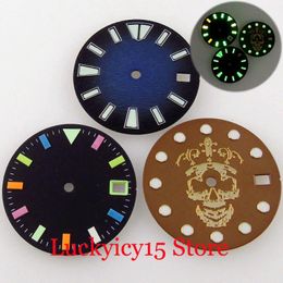 Repair Tools & Kits 28.5mm Skull Watch Dial Face Fit NH35A 4.2/3 O'clock Crown Luminous Index