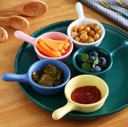 Ceramic sauce dish with creative Seasoning tools sauces vinegar dishes SN5414