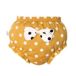 Panties Kids Can Wear Outside Cotton Underwear Girl Baby Infant Cute Big Bow Dots Shorts For Children Fashion Underpants Gift