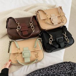Stone Pattern Leather Crossbody Bags For Women Fashion Sac A Main Female Shoulder Bag Handbags And Purses PCS Strap