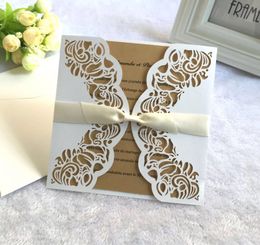 Wedding Invitations laser cut wedding invitations bachelorette party cards with envelope blank card
