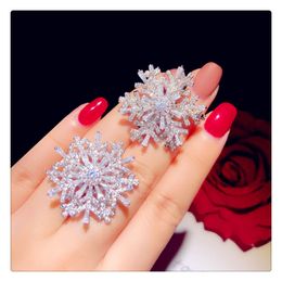 Brooches For Women Fine Jewellery Spinning Snowflakes Corsage Suit Coat Pin Skirt Accessories Fashion Luxury Silver Brooch