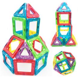 50pcs Mini Magnetic Building Blocks Magnetic Designer Construction Set Model & Building Toys for Children Gifts Q0723