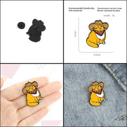 Pins Brooches Jewellery Cute Enamel Pin For Women Girl Fashion Accessories Metal Vintage Pins Badge Wholesale Gift Hat Cat Drop Delivery 2021