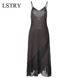 NXY Sexy Lingerie S-6xl Plus Size Hot Erotic for Women Nightwear Black Lace Mesh Patchwork See Through Nightgown Porn Slim Dress1217
