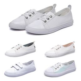 2021 scarpe basse da donna colore bianco nero beige sneakers da jogging in pelle dal design confortevole alla moda taglia 36-40