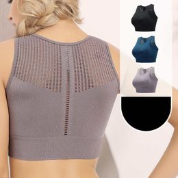 Gym Clothing Women Sport Fitness Bra Tops Workout Training Vest Female Exercise Top Running Wireless Women's Yoga Tank Underwear WA60