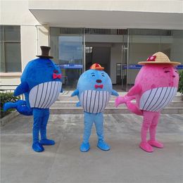Mascot Costumes Ocean Whale Mascot Costume Party Mascot Animal Costume Halloween Fancy Dress Christmas Cosplay for Halloween Party Event