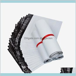 Transport Packaging Packing Office School Business Industrial 100Pcslot White Selfseal Adhesive Courier Storage Postal Mailing Bags Ma