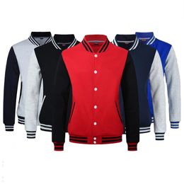 Plus Size Varsity Jacket Men Donne Fashion College Baseball Hoodied Harajuku Coat Abbigliamento