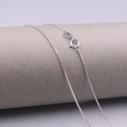 New Classic S925 Silver Necklace Man Woman's 1.1mmW Fine Rolo Link Chain 18"L 