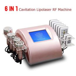 2021 lipo laser slimming cavitation rf 6 in 1 ultrasonic cavi tation vacuum beauty machine
