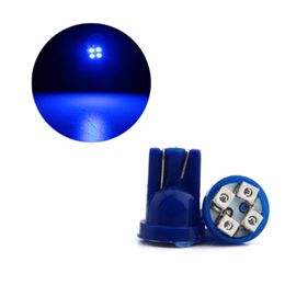 50Pcs/Lot Blue Wedge T10 W5W 1210 4SMD LED Car Bulbs 168 194 2825 Clearance Lamps Interior Reading Dome Door License Plate Lights 12V