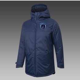 Mens Paris FC Down Winter Outdoor leisure sports coat Outerwear Parkas Team emblems customized