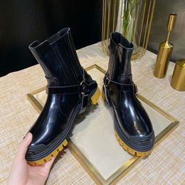 High-end quality boots Fashion Women chelsea boot genuine leather Autumn winter Ankle booties Cowhide fabric TPU outsole Martin 3381