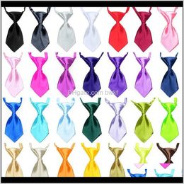 Apparel Home & Garden Drop Delivery 2021 50/100 Pcs/Lot Mix Colour Cat Bow Tie Puppy Grooming Products Adjustable Dog Aessories Bows For Small