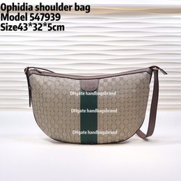 2021 luxurys designers shoulder Bag italy Ophidia Messenger bag Fashion Half moon handbag Vintage High Quality Shoulder Bags classic crossbody bag free deliver
