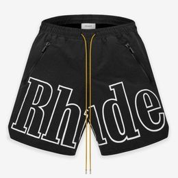 Compare with Similar Items Latest Color Rhude Shorts Designers Mens Basketball Short Pants Luxurys Summer Beach Palm Letter Mesh Street