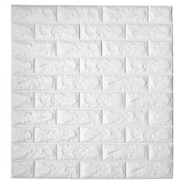 Art3d 11-Pack Peel and Stick 3D Wallpaper Panels for Interior Wall Decor Self-Adhesive Foam Brick Wallpapers A06003