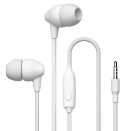 In-ear headset with microphone, wire-controlled subwoofer universal
