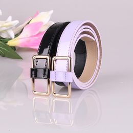 Belts Simple Square Buckle Ladies Belt With Jeans Decorative Europe And America Wild Casual Black Width Length