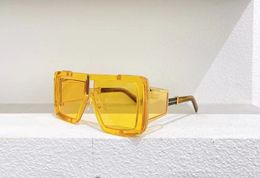Gold Yellow Oversized Sunglasses 107 Fashion Shades Sun Glasses UV Lens with box