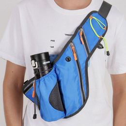 Outdoor Bags 2021 Sports Mobile Phone Large Capacity Waist Pack With Bottle Holder Texture Bum Bag