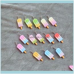 & Chandelier Jewelryfunny Ice Lolly Mix Color Dangle For Women Girl Unique Cool Cute Popsicle Simation Fool Earrings Lovely Jewelry Drop Del