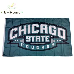 NCAA Chicago State Cougars Flag 3*5ft (90cm*150cm) Polyester flag Banner decoration flying home & garden flag Festive gifts