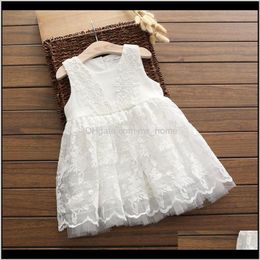 Summer Girl Childrens Clothing Princess Sleeveless Lace Puff Party Fashion Vest 4 Colours Z6N8B Girls 8Tows