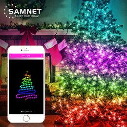 LED Fairy Light Christmas Decoration String Lights APP Intelligent Control Garland 5M/10M Year Home Decor Holiday Light 211109