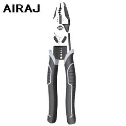 AIRAJ Multifunction Pliers Set Combination Stripper Crimper Cutter Heavy Duty Wire Diagonal Hand Tools 211110