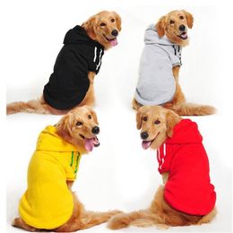 Winter Warm Large Dog Clothes Hoodie Coat Sweater For Dogs Pet Golden Retriever Labrador Alaskan Apparel2526