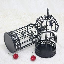 Decorative Objects & Figurines Flone Wedding Birdcage Decoration Home Accessories Metal Black Living Room Indoor Decor