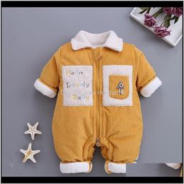 Rompers Jumpsuitsrompers Clothing Baby Kids Maternity Drop Delivery 2021 Autumn Born Boys 18M Baby For Children Coats Overalls Wlgm Xryil