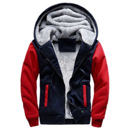 Winter Jacket Men High Quality Polyester + Spandex Coat Slim Casual Men Hooded Coat Chic Warm Men Zipper Jacket Outwear X0710