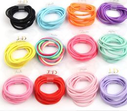 2021 3cm 30 Colours High Quality Boutique Ribbon Elastic Hair Tie Rope Hair Band DIY Handmade Bows Hair Accessories For Girls FAST SHIP