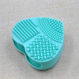 Heart Shape Clean Make Up Brushes Wash Brush Silica Glove Scrubber Board Cosmetic Cleaning Tools For Makeup New 200pcs