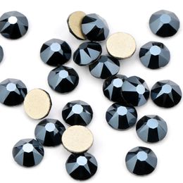 Loose Diamonds Hotselling Colour Shiny Black Crystal 8 big 8 small Cut Facets Rhinestone Crystal Flatback Non Hotfix Rhinestones Decoration