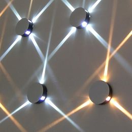 Modern wall lamps up&down 85-265V Round Indoor Light beam wall lights for living room bedroom aisle KTV bar decoration lighting