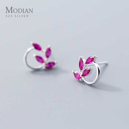 2 Colors Cubic Zirconia Stud Earrings 100% 925 Sterling Silver Fashion Rhombus CZ Earring For Women Fine Jewelry 210707